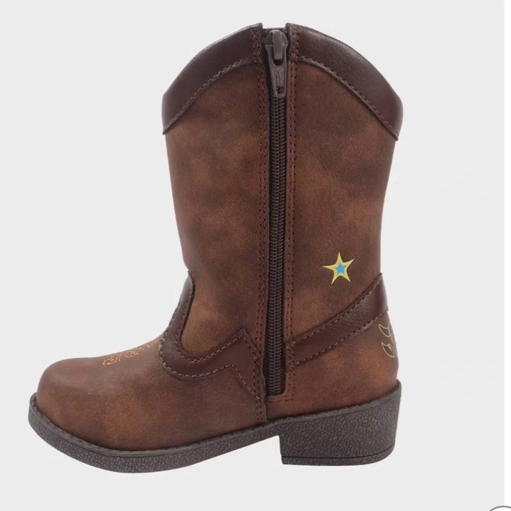 DISNEY PIXAR TOY STORY WOODY COWBOY BOOTS TODDLER BOYS SZ 11